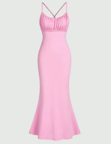 Rochie lunga SHEIN, roz Roz