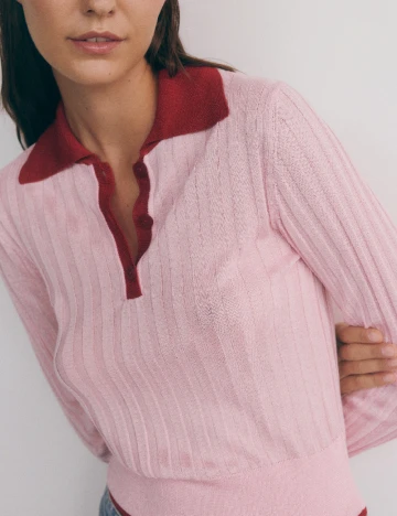 Bluza Reserved, roz Roz