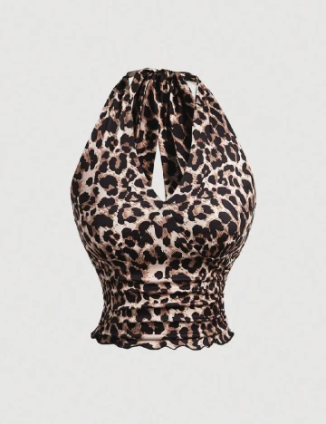 Top SHEIN, animal print