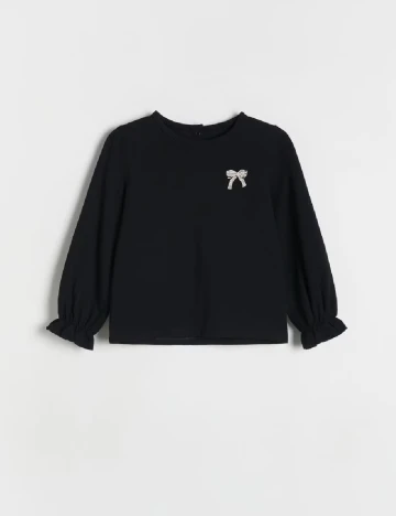 Set bluze Reserved, ecru/negru