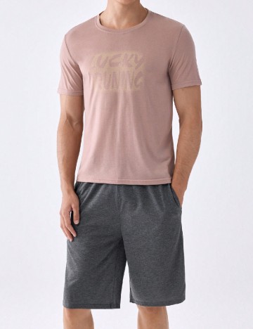 
						Tricou SHEIN, roz pudra
