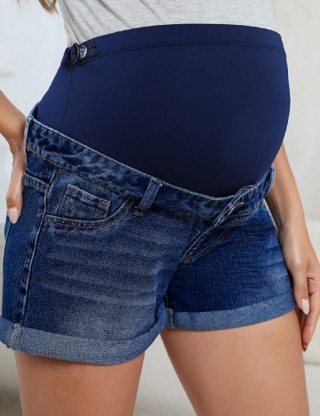 
						Pantaloni scurti SHEIN Maternity, albastru