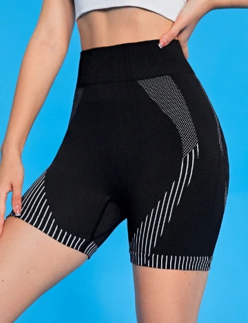 Colanti scurti Shein Kids, negru Negru