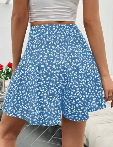 Pantaloni scurti SHEIN, albastru