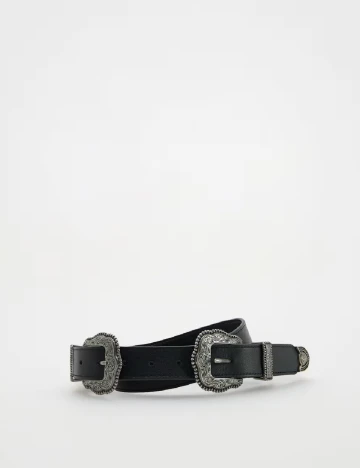 Curea Reserved, negru Negru