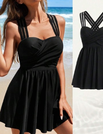
						Costum de baie SHEIN, negru