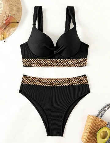 Costum de baie SHEIN, negru
