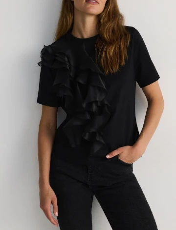 Tricou Reserved, negru