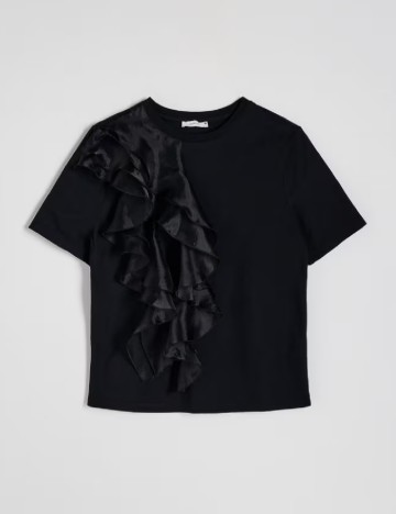 Tricou Reserved, negru