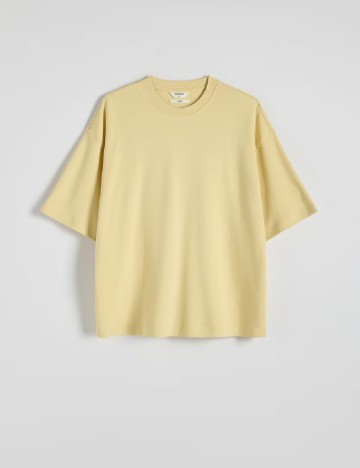 Tricou Oversize Reserved, galben