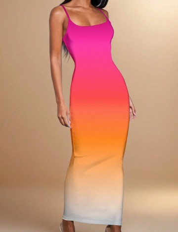 
						Rochie lunga Emery Rose, mix culori