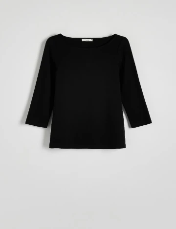 Bluza Reserved, negru Negru