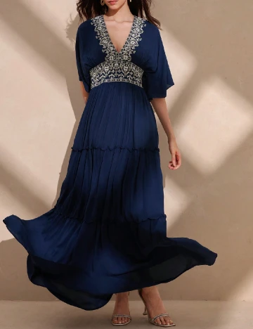 Rochie lunga SHEIN, bleumarin Albastru