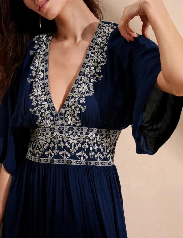 Rochie lunga SHEIN, bleumarin Albastru