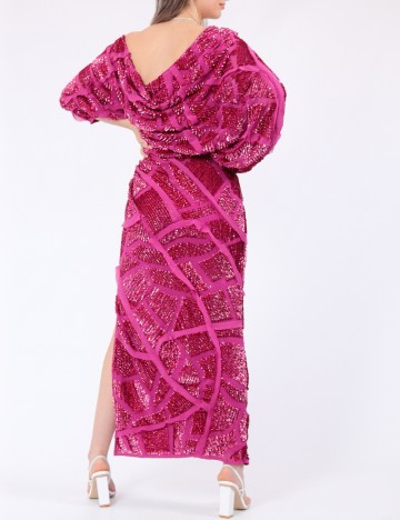 Rochie lunga Arrange, magenta