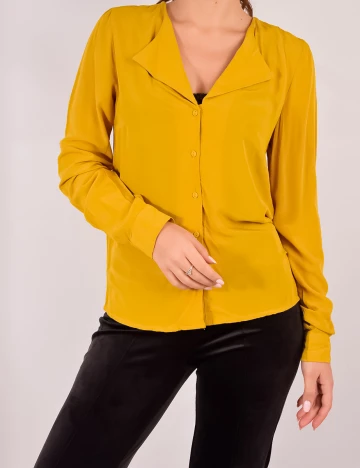 Camasa Pieces, galben, XS