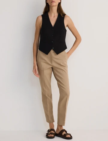Pantaloni Reserved, crem