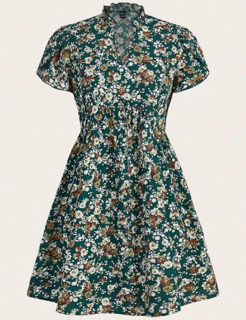Rochie scurta SHEIN, floral print