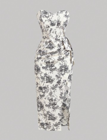 
						Rochie medie SHEIN, alb
