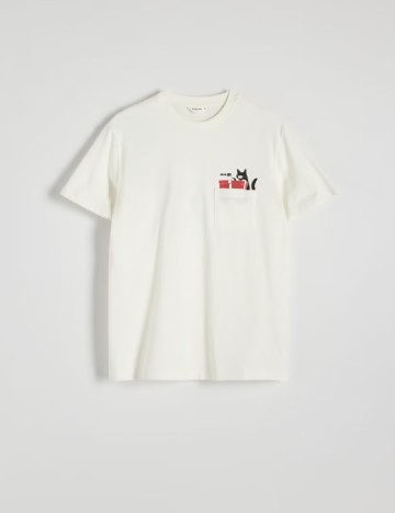 
						Tricou Reserved, alb