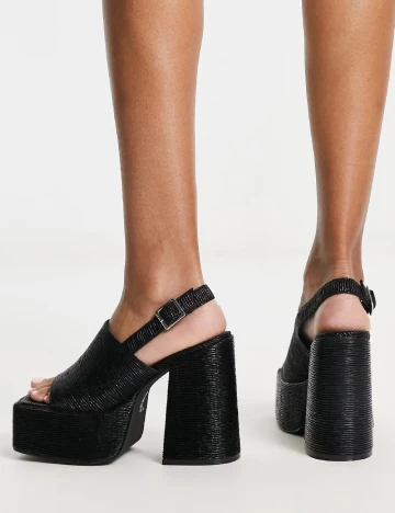 Sandale Heartbreak, negru Negru