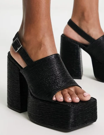 Sandale Heartbreak, negru Negru
