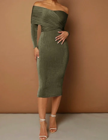 Rochie medie SHEIN, verde