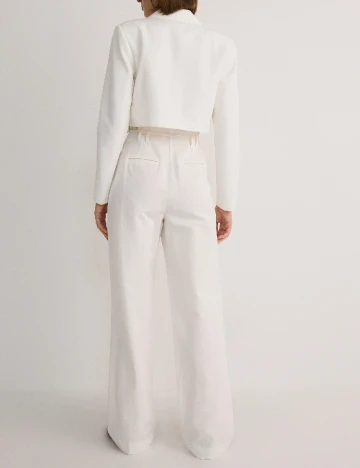 Pantaloni Reserved, alb Alb