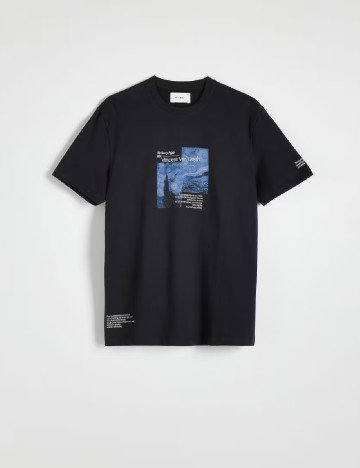 
						Tricou Reserved, negru