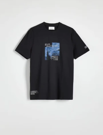 Tricou Reserved, negru