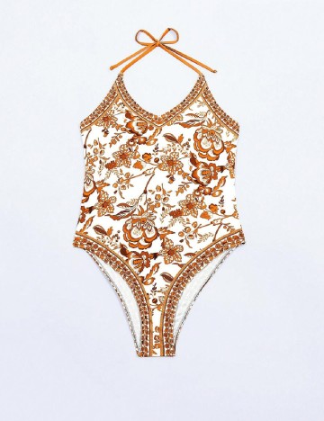 Costum de baie SHEIN, alb