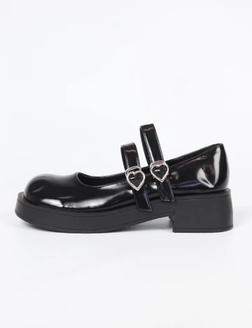 Balerini SHEIN, negru Negru