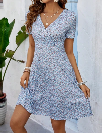 Rochie scurta SHEIN, bleu