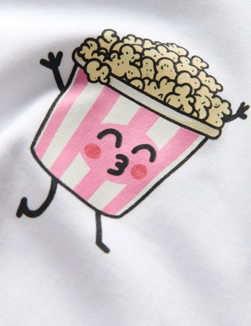 Tricou Reserved, alb Alb