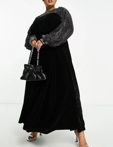 Rochie lunga ASOS Curve, negru
