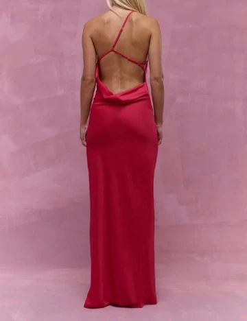 Rochie lunga Missguided, roz Roz