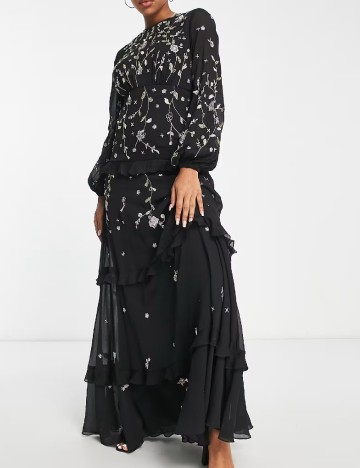 
						Rochie lunga ASOS, negru