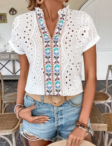 Bluza SHEIN, alb Alb