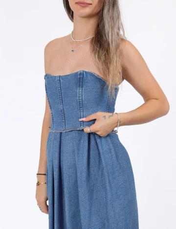 Rochie medie ASOS, albastru