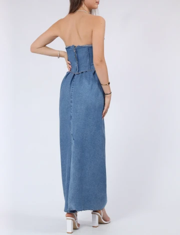 Rochie medie ASOS, albastru
