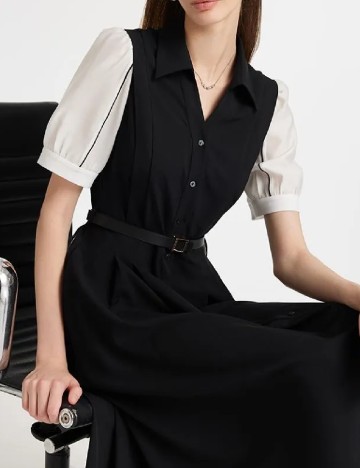 Rochie medie Goelia, negru