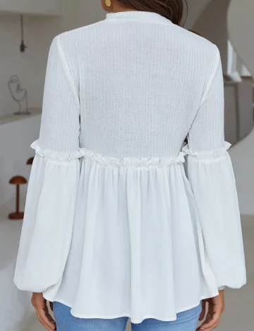 Bluza SHEIN Maternity, alb