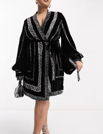 Rochie scurta ASOS Curve, negru