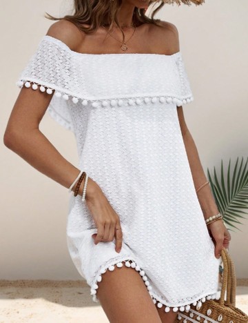 
						Rochie scurta SHEIN, alb