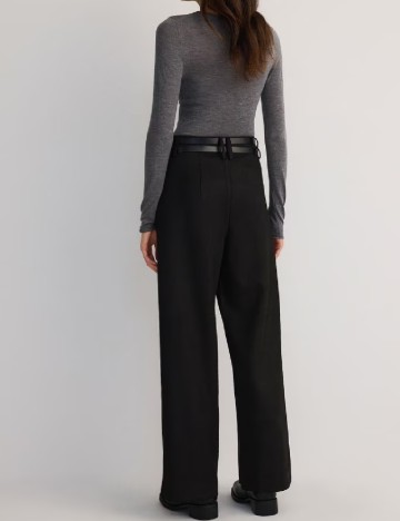 Pantaloni Reserved, negru