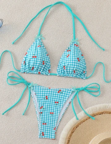 Costum de baie SHEIN, albastru Albastru