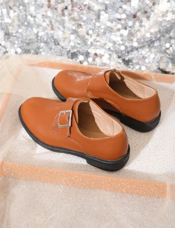 Pantofi Shein Kids, maro Maro