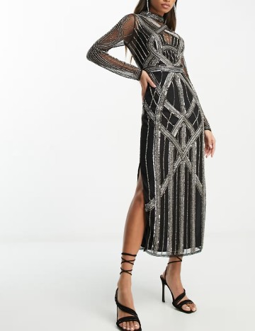 
						Rochie lunga ASOS, negru