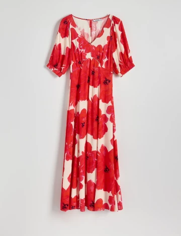 Rochie medie Reserved, rosu