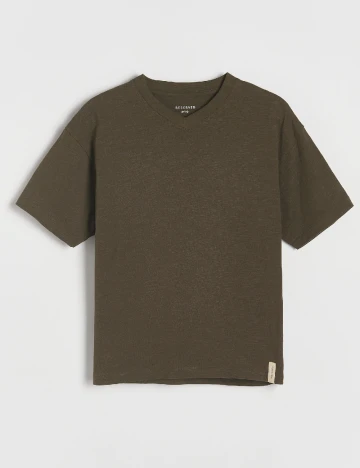 Tricou Reserved, verde inchis Verde